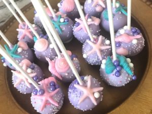 Mermaid cake pops